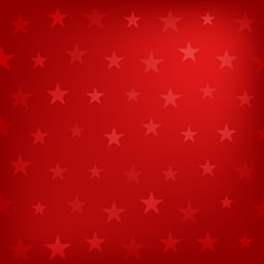 Wall Mural - Red stars pattern