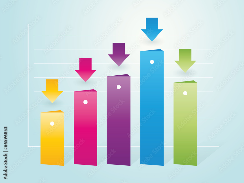 10 Column Color simple column color charts with indicators Stock Vector | Adobe Stock