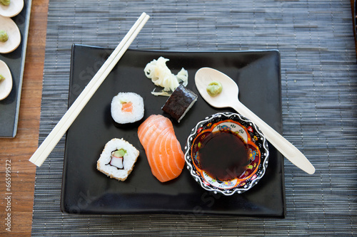 Fotoboard na płycie Talerz sushi