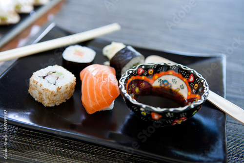 Fotoboard na płycie Talerz sushi