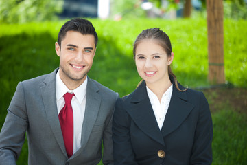 Wall Mural - Business partners