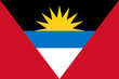 High detailed vector flag of Antigua and Barbuda