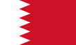 High detailed vector flag of Bahrain