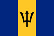 High detailed vector flag of Barbados
