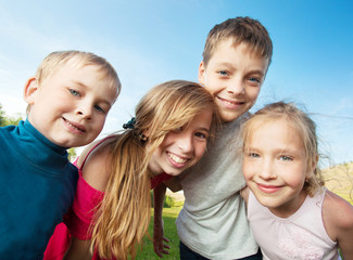 Canvas Print - Children at summer