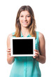 © william87 - Beautiful Young Woman Holding Digital Tablet