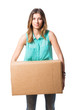 © william87 - Beautiful Young Woman Holding Box