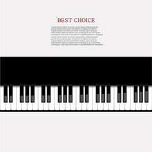Vector Modern Piano Background.