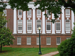 Wall Mural - College building with white columns