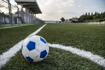 soccer field with ball