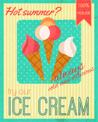 Wall Mural - Sweets retro poster