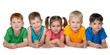 © SergiyN - Group of five cheerful children