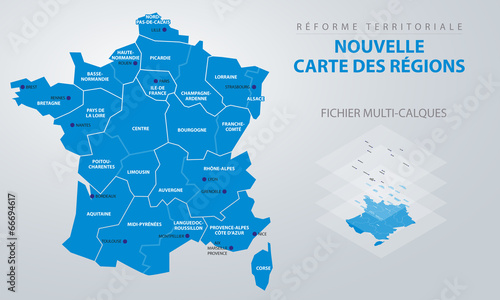 Fotografía Réforme territoriale - Nouvelle carte des régions