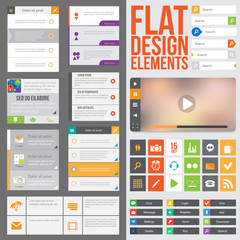 Flat web design