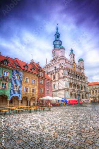 Naklejka samoprzylepna Stary rynek w poznaniu