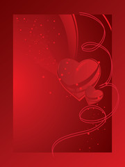 Poster - Valentine's card with heart