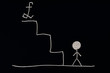 © andreaobzerova - Man at the bottom of the stairs ready to succeed, Unusual