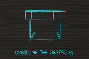 overcome the obstacles of your life, hurdle design