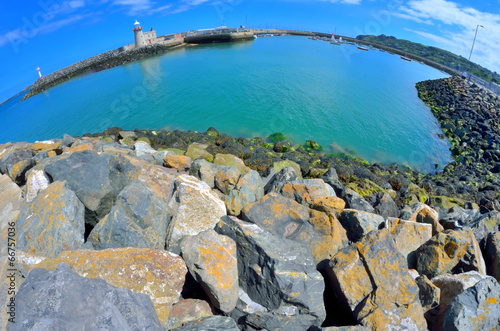 Obraz na płótnie canvas trzyczęściowy "tryptyk" Howth latarnia morska