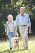© Monkey Business - Senior couple walking dog