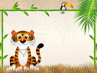 Wall Mural - Tiger cartoon