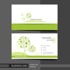 Canvas Print - natural modern business card template