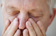 Sinus problems in senior man