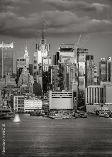 Naklejka samoprzylepna Midtown West Manhattan o zmierzchu, Nowy Jork