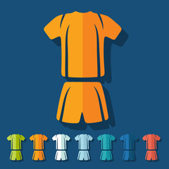 Sticker - Flat design: Football clothing