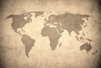  grunge map of the world.