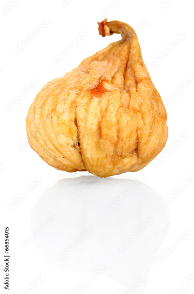 delicious dried fig isolated on white