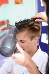 Sticker - Young man in beauty salon