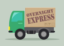 Delivery Truck Overnight Express