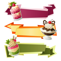 Wall Mural - Sweets paper banners