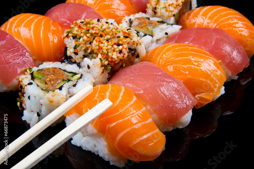 Fotoboard na płycie Sushi i bułki