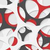 Abstract Circles Geometric Background. Vector Illustration.