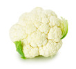 fresh cauliflower isolated on the white background