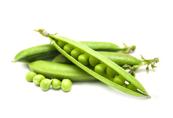 Poster - fresh green pea in the pod