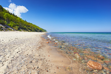 Canvas Print - Summer Baltic Sea coast, Poland.