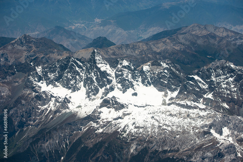 Fotografiet Spectacular mountain scenery on the Mount Everest Base Camp
