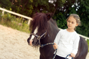 Poster - Girl and pony