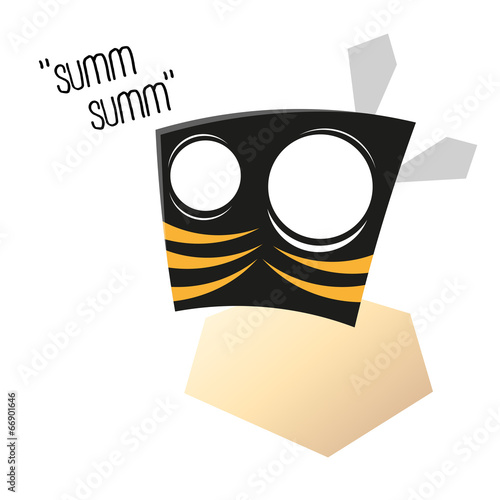 Biene Lustig Cartoon Comic Summen Buy This Stock Vector And