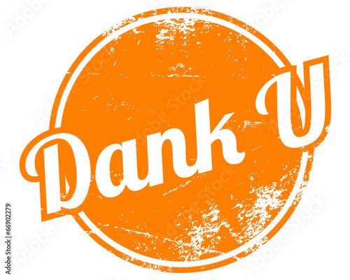 Dank U Rubber Stamp Stock Vector Adobe Stock