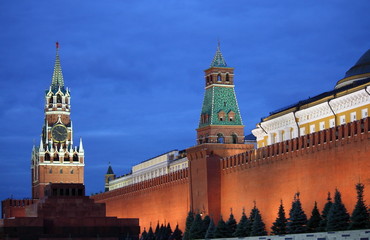 Red Square of Moscow by night. Moscow, Russia