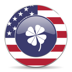 Aufkleber - four-leaf clover american icon