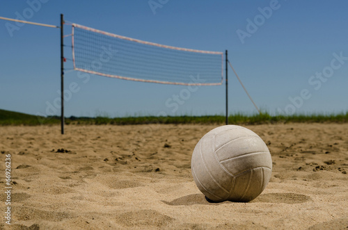 Naklejka samoprzylepna Boisko do siatkówki plażowej