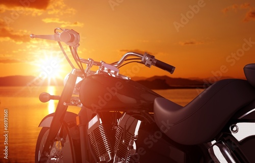 Cuadros en Lienzo Concepto de viaje de motocicleta
