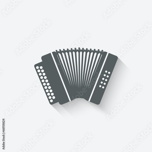 Fotografía accordion music design element