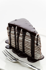 Poster - chocolate crepe cake