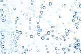 Fototapeta Łazienka - Many bubbles in water close up